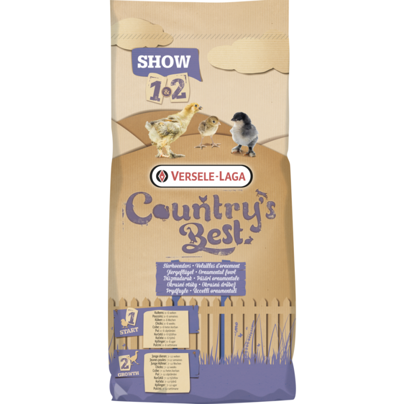 Country's Best SHOW 2 Pellet 20kg - Granulé (2mm) de croissance de 7 à 12 semaines