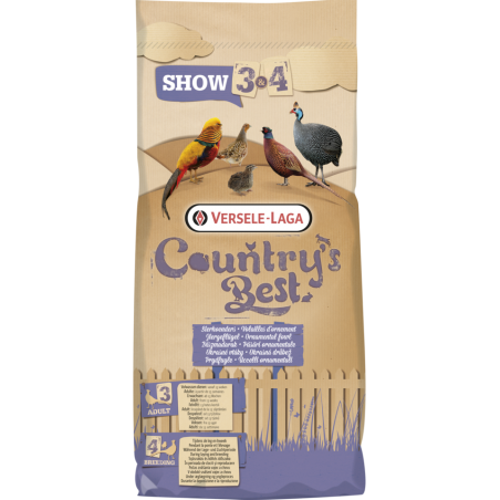 Country's Best SHOW 3 Pellet 20kg - Granulé (2mm) d'entretien dès la 13ème semaine à 16,20 € - Versele-Laga - 451029 - Countr...