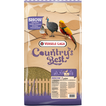 Country's Best SHOW 3 Pellet 5kg - Granulé (2mm) d'entretien dès la 13ème semaine à 6,10 € - Versele-Laga - 451210 - Country'...