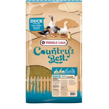 Country's Best DUCK 1 & 2 Crumble 5kg - Miettes croissance oiseaux aquatiques les 12 premières semaines à 6,45 € - Versele-La...