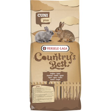 Country's Best CUNI FIT Pure 20kg - Granulé naturel et riche en fibres, sans coccidiostatique à 13,60 € - Versele-Laga - 4510...