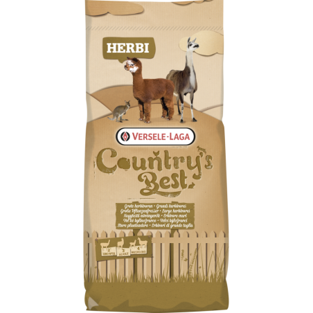 Country's Best HERBI Allround 3 & 4 Pellet 20kg - Granulé d'entretien pour grands herbivores et exotiques à 14,80 € - Versele...