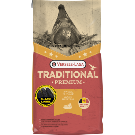 Traditional Premium Black Label Master Elevage 20kg - Mélange de qualité pour l'élevage au maïs noir et bordeaux 411257 Verse...