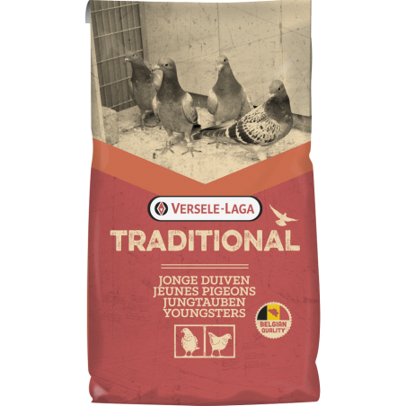 Traditional Junior Subliem 25kg - Mélange de qualité pour jeunes pigeons à 24,00 € - Versele-Laga - 411080 - Traditional