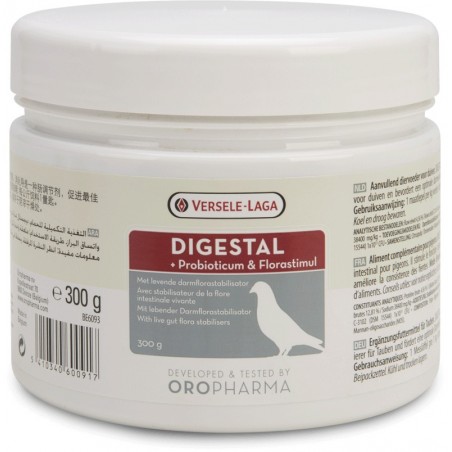 Oropharma Digestal 300gr - Conditionnant intestinal enrichi de probiotiques - pigeons à 17,70 € - Versele-Laga - 460091 - Oro...