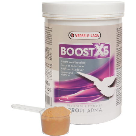 Oropharma Boost X5 500gr - Mélange énergétique, support des muscles en poudre - pigeons à 21,45 € - Versele-Laga - 460116 - O...