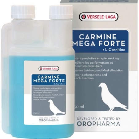 Oropharma Carmine Mega Forte 250ml - Préparation liquide de carnitine enrichie de choline