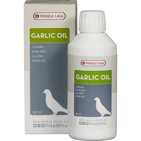 Oropharma Garlic Oil 250ml - Huile d'ail pigeons à 9,75 € - Versele-Laga - 460104 - Oropharma