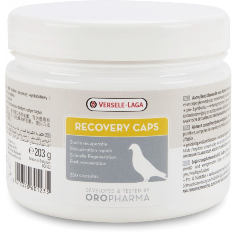 Oropharma Recovery Caps 350 capsules - Capsules de récupération - pigeons