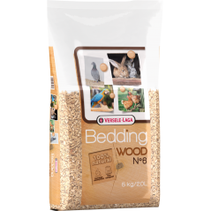 Versele-Laga Wood Bedding n° 6 - 20l 5kg - Fond hygiénique de rognures de hêtre broyées à 7,95 € - Versele-Laga - 423093 - Ve...