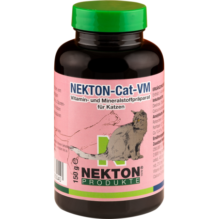 Nekton-Cat-VM 150gr - Supplément de vitamines et minéraux pour chats - Nekton à 24,50 € - Nekton - 283150 - Chat, hygiène et ...