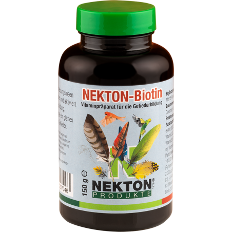Nekton-Biotin 150gr - Préparation à base de vitamines pour la pousse des plumes - Nekton à 24,50 € - Nekton - 207150 - Nekton