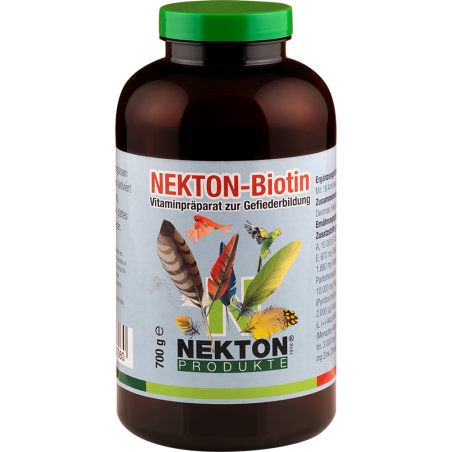 Nekton-Biotin 700gr - Préparation à base de vitamines pour la pousse des plumes - Nekton à 69,95 € - Nekton - 207750 - Nekton