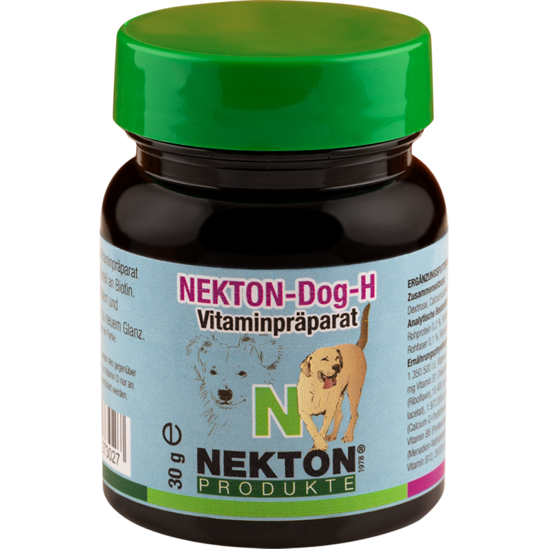 Nekton-Dog-H 30gr - Supplément De Vitamines Pour Le Pelage Et La Peau - Nekton