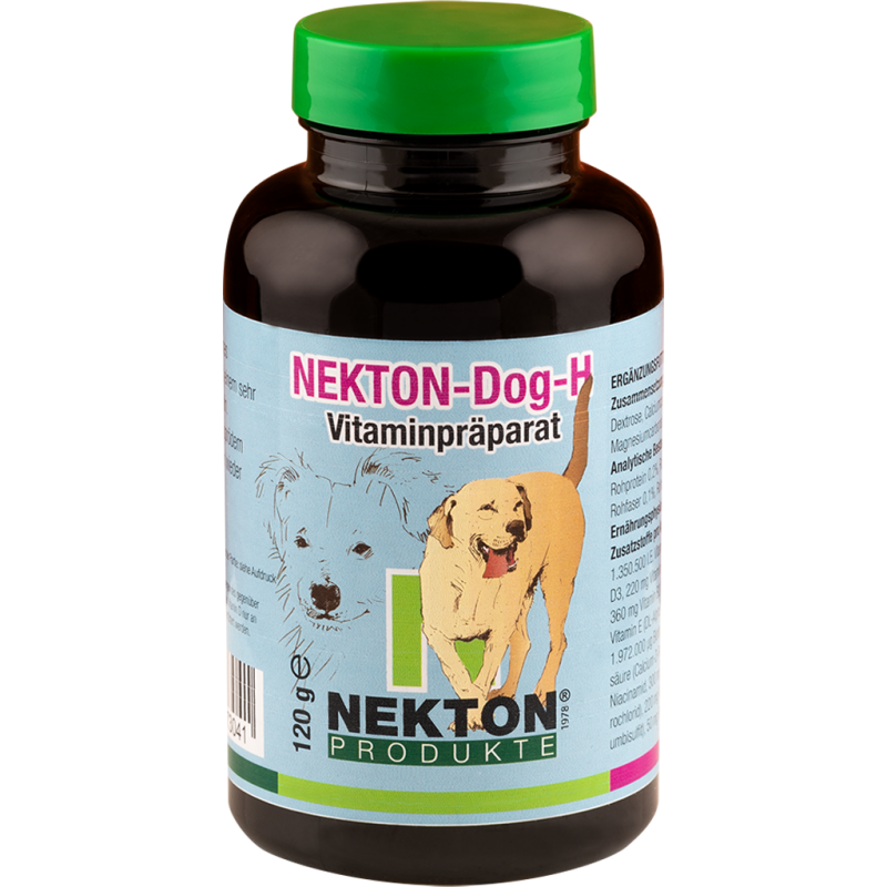 Nekton-Dog-H 120gr - Supplément De Vitamines Pour Le Pelage Et La Peau - Nekton