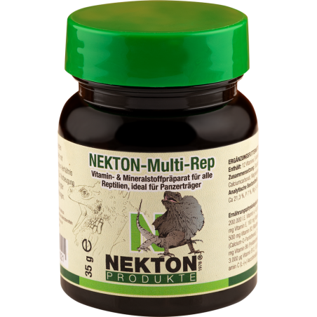 Nekton-Rep 35gr - Préparation multivitaminée pour reptiles et amphibiens - Nekton à 7,50 € - Nekton - 221035 - Autres Animaux