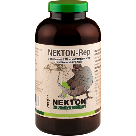 Nekton-Rep 700gr - Préparation multivitaminée pour reptiles et amphibiens - Nekton à 45,95 € - Nekton - 221750 - Soins