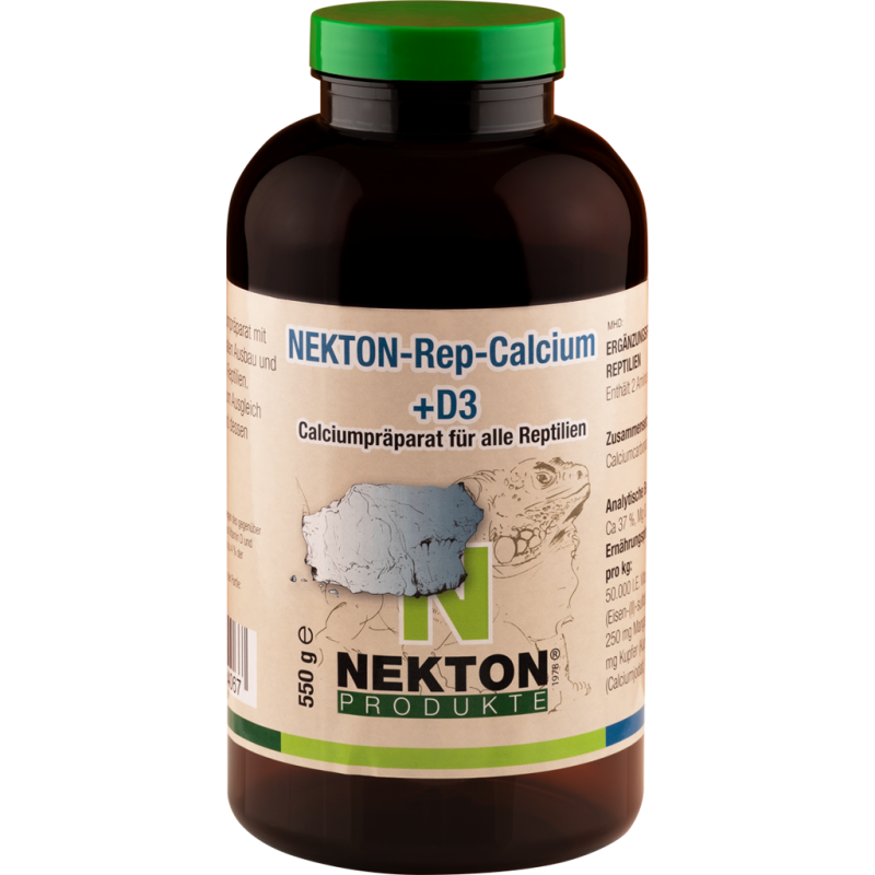 Nekton-Rep-Calcium+D3 550gr - Préparation à base de calcium extrêmement efficace - Nekton