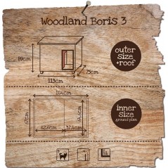 Woodland Niche pour chien Boris Classic 113x75x89cm - Duvo+ à 365,00 € - Duvo + - 780/050 - Niches