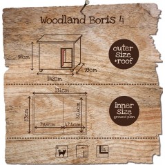 Woodland Niche pour chien Boris Classic 142x93x97cm - Duvo+ à 415,00 € - Duvo + - 780/060 - Niches