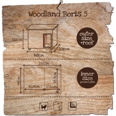 Woodland Niche pour chien Boris Classic 163x106x116cm - Duvo+ à 595,00 € - Duvo + - 780/070 - Niches