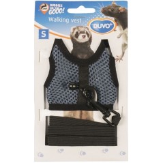 Harnais de Promenade Petits Animaux Noir Taille S - Duvo+ à 8,95 € - Duvo + - 1717083 - Harnais