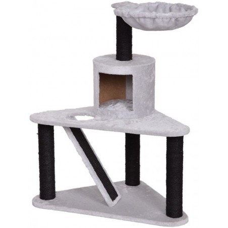 Griffoir Axelle Gris/Noir 60x60x95,5cm - Duvo+ à 89,95 € - Duvo + - 12172A - Arbre à chat & griffoir
