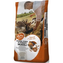 Cheval, Poney & Ane Muesli 18kg - Duvo+ à 19,65 € - Duvo + - 12276 - Chevaux