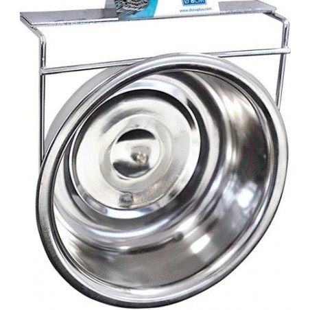 Mangeoire Inox +1vis M 12cm-630ml - Duvo+ à 4,00 € - Duvo + - 9/43110 - Mangeoires