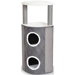 Grattoir Bert Gris/Blanc L-42x42x110cm - Duvo+ à 195,00 € - Duvo + - 12760 - Arbre à chat & griffoir