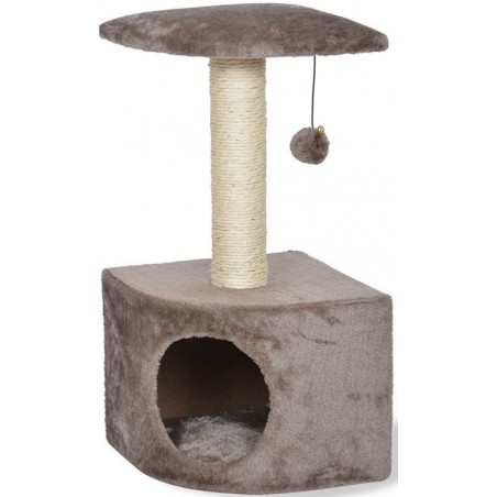 Griffoir de coin Bessie Taupe 30x30x58cm - Duvo+ à 46,45 € - Duvo + - 12764 - Arbre à chat & griffoir