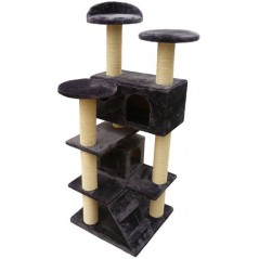 Grattoir New-York Gris Foncé 50x50x130cm - Duvo+ à 130,00 € - Duvo + - 802/811 - Arbre à chat & griffoir