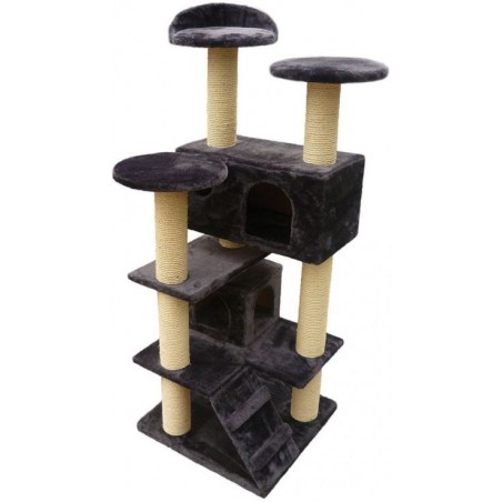 Grattoir New-York Gris Foncé 50x50x130cm - Duvo+ à 130,00 € - Duvo + - 802/811 - Arbre à chat & griffoir