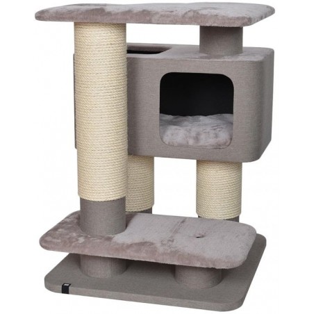 Griffoir Veliki Beige 80x80x108cm - Duvo+ à 393,00 € - Duvo + - 431/464113 - Arbre à chat & griffoir