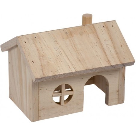 Lodge à pignon en bois 15x11x12cm - Duvo+ à 12,30 € - Duvo + - 10240 - Maisons