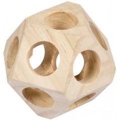 Balle de Jeu en Bois 10x10x10cm - Duvo+ à 10,95 € - Duvo + - 10248 - Balles pour hamster