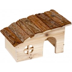 Lodge à Toit en pente en bois 20x13x12cm - Duvo+ à 13,45 € - Duvo + - 10254 - Maisons