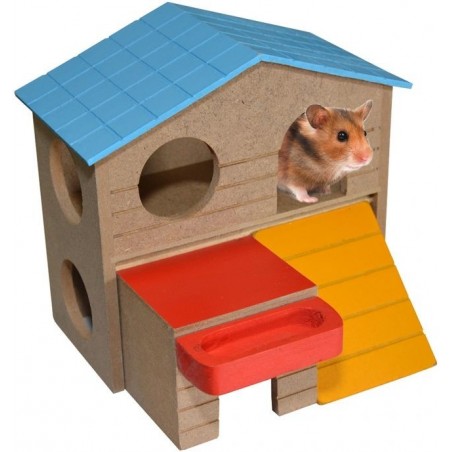 Hamster Villa 13x16x15,5cm - Duvo+ à 15,45 € - Duvo + - 1717093 - Maisons