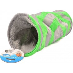 Play Tunnel Gris/Vert 35cm - Duvo+ à 16,50 € - Duvo + - 4956001 - Lits, grottes & tunnels