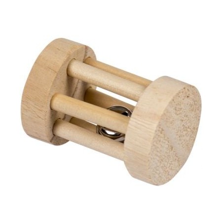 Rouleau en bois avec clochette 3,5x5cm - Duvo+ 4956003 Duvo + 4,95 € Ornibird