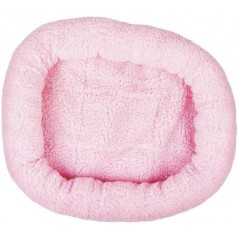 Panier oval en peau de mouton Rose 40x45cm - Duvo+ à 19,05 € - Duvo + - 8/00300 - Lits, grottes & tunnels