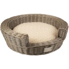 Provence Panier Entrée en osier+coussin 47x47x16cm - Duvo+ à 49,95 € - Duvo + - 11118 - Paniers