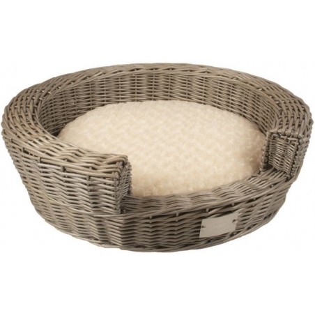 Provence Panier Entrée en osier+coussin 47x47x16cm - Duvo+ à 49,95 € - Duvo + - 11118 - Paniers