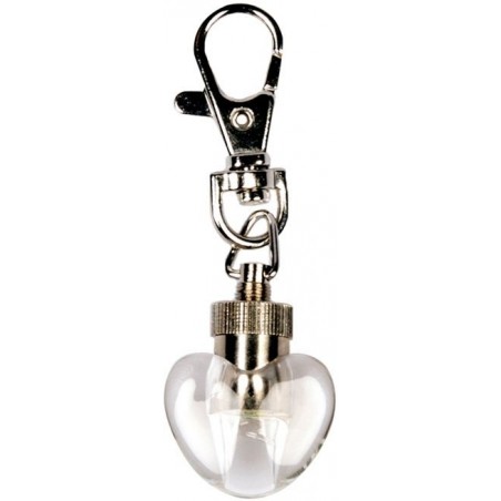 Led Lumiere Flash Coeur Transparent 7cm - Duvo+ à 6,85 € - Duvo + - 1270001 - Sécurité et réfléchissant