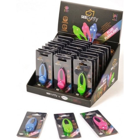 Fluo Flashlight Couleurs 8x3cm - Duvo+ à 3,95 € - Duvo + - 1270019 - Sécurité et réfléchissant