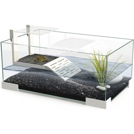 Tartarium 40 Blanc 40x25,6x19,9cm - Ciano à 46,45 € - Ciano - 77550007 - Bacs à tortues