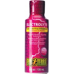 Exo Electrolyte Vitamine D3 120ml - Exo Terra à 13,95 € - Exo Terra - 33/PT1993 - Vitamines et suppléments