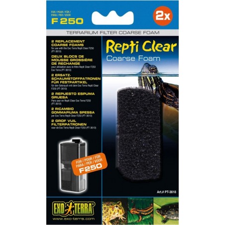 Exo Repti Clear F250 Mousse épais filtration - Exo Terra à 12,45 € - Exo Terra - 33/PT3618 - Traitement de l'eau