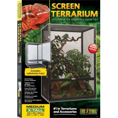 Exo Habitat avec grillage en aluminium M-60x45x90cm - Exo terra à 239,00 € - Exo Terra - 33/PT2678 - Terrariophilie