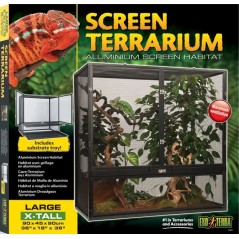 Exo Habitat avec grillage en aluminium L-90x45x90cm - Exo Terra à 295,00 € - Exo Terra - 33/PT2679 - Terrariophilie